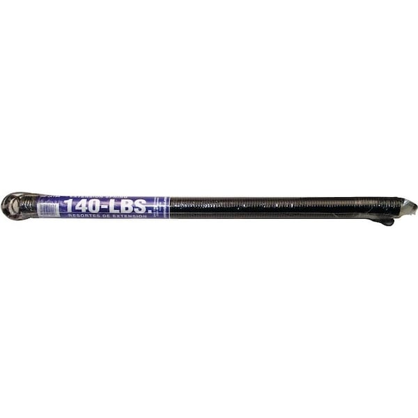 Prime-Line Extension Spring, 1-19/64 in OD, 25 in OAL, Carbon Steel, Galvanized, Loop End, 140 lb - GD 12194