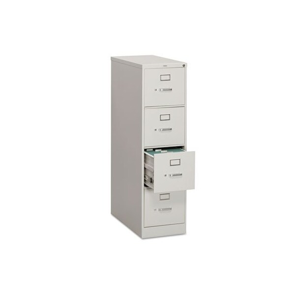 Hon HON, 310 SERIES FOUR-DRAWER FULL-SUSPENSION FILE, LETTER, 15W X 26.5D X 52H, LIGHT GRAY - 314PQ