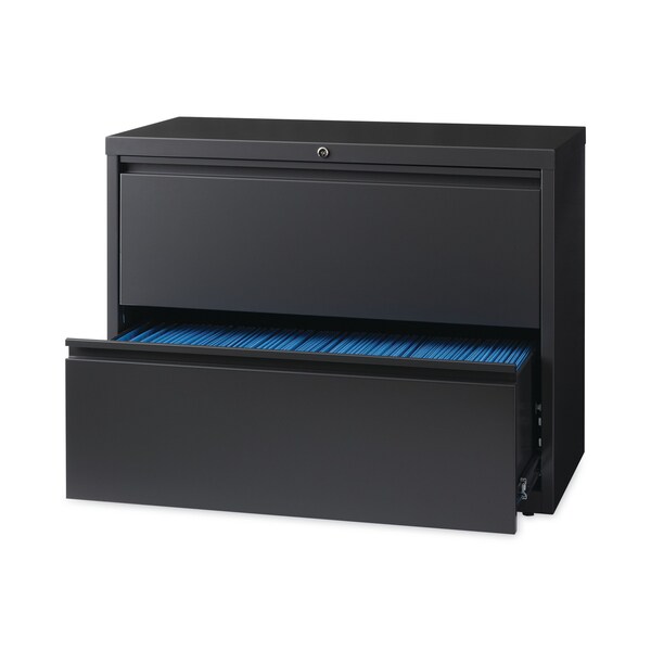 Hirsh Industries 36 in W 2 Drawer File Cabinets, Charcoal, Legal; Letter; A4 - 16065