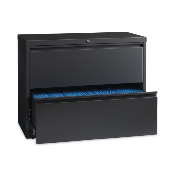 Hirsh Industries 36 in W 2 Drawer File Cabinets, Charcoal, Legal; Letter; A4 - 16065