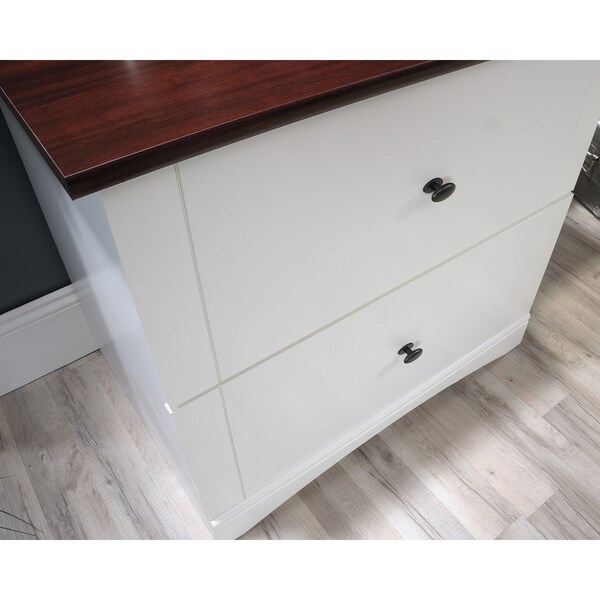 Sauder Lateral File Sw , Drawers with full extension slides hold letter or legal-size hanging files - 429451