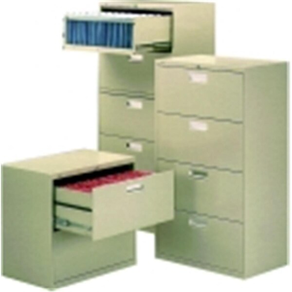 Seatsolutions 600 Series 3-Drawer Heavy Duty Lateral File Cabinet w/Lock - Black - 40.87 H x 36 W x 19.25 D in. - SE3758657