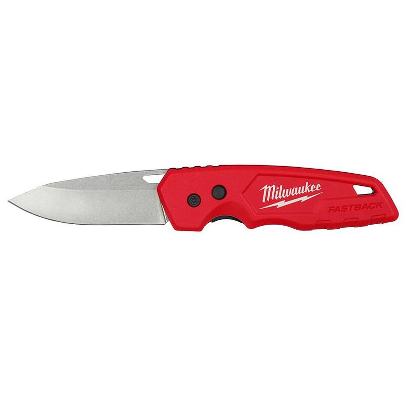 Milwaukee FASTBACK Stainless Steel Folding Knife with 2.95 in. Blade - 48-22-1520