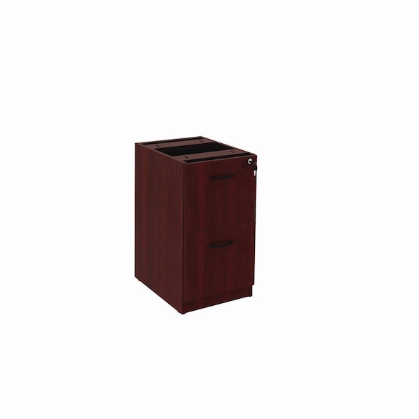 Alera 15.63 in W 2 Drawer File Cabinets, Mahogany, Letter/Legal - ALEVA542822MY
