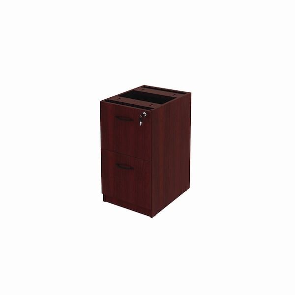 Alera 15.63 in W 2 Drawer File Cabinets, Mahogany, Letter/Legal - ALEVA542822MY