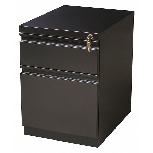 Hirsh 15" W 2 Drawer Desk Pedestal, Black - 19308