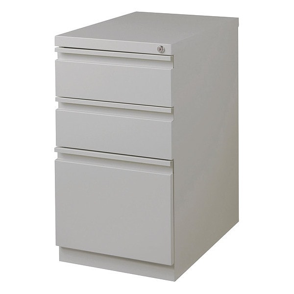 Lorell 15" W 3 Drawer Mobile Bbf Pedestal File , Letter, 20", Platinum, Letter - LLR79135