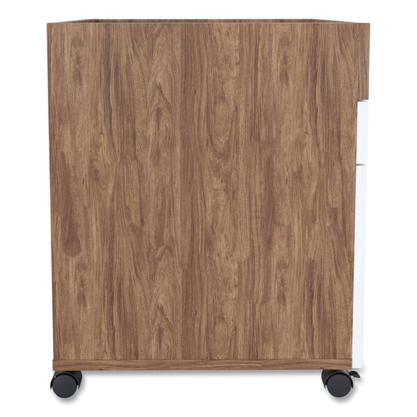 Union & Scale 15-1/2 in W 2 Drawer File Cabinets, White/Espresso - UN56968