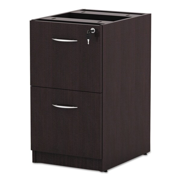 Alera 15.63 in W 2 Drawer File Cabinets, Espresso, Letter/Legal - VA542822ES