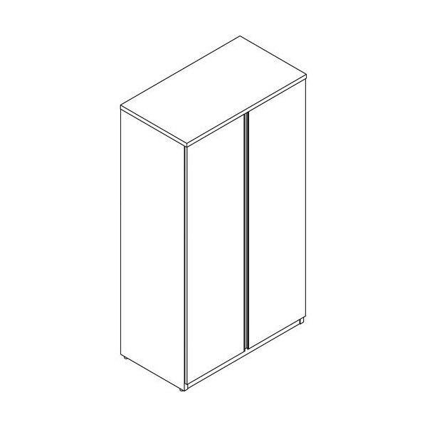 Groupe Lacasse Wardrobe Storage Unit, Linear Handle, 36inx20inx65in, Sahara - LAS4LN203665BR