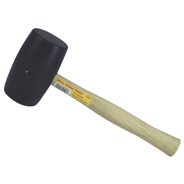 All-Source 32 Oz. Rubber Mallet with Hardwood Handle - 307610