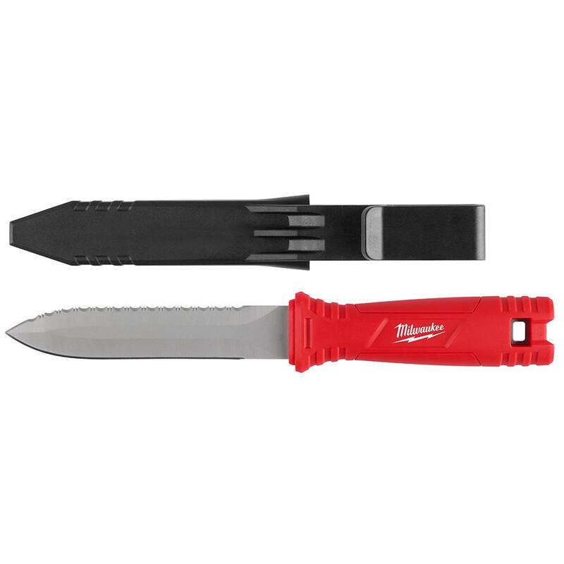 Milwaukee Duct Knife with 5.5 in. Blade and Sheath - 48-22-1927