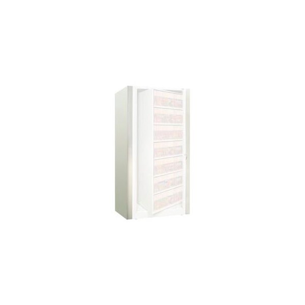 Datum Filing Systems Rotary File Cabinet Components, Legal End Panel Kit, 7-High, Bone White - XLG-7E-T15