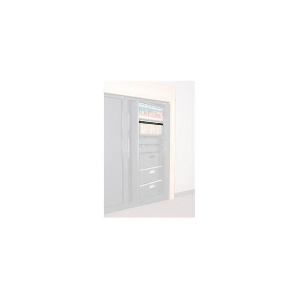 Datum Filing Systems Rotary File Cabinet Components, Legal Front Hanging Folder Rail, Black - XHF-LG2-T25