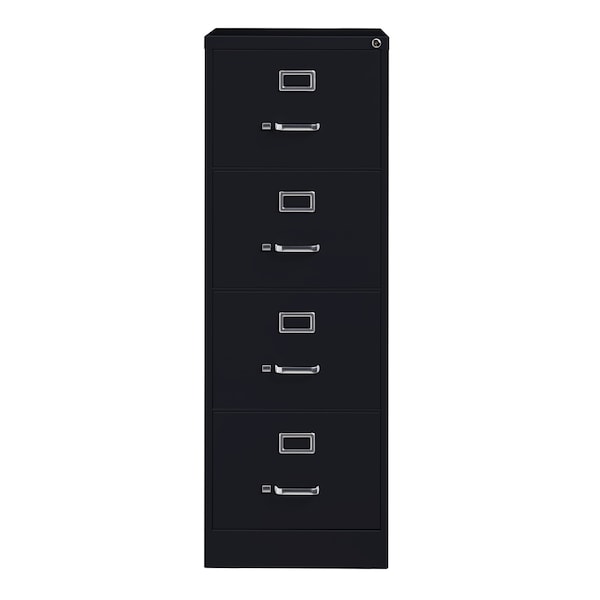 Hirsh 18" W 4 Drawer Vertical File Cabinet, Black, Legal - 16702