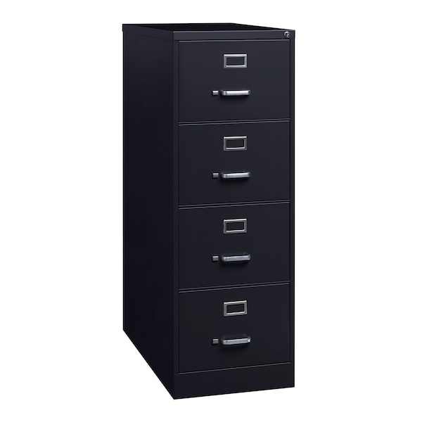 Hirsh 18" W 4 Drawer Vertical File Cabinet, Black, Legal - 16702