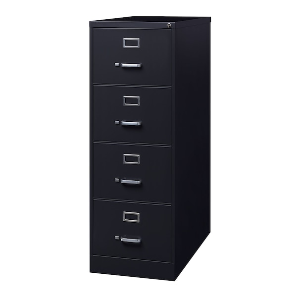 Hirsh 18" W 4 Drawer Vertical File Cabinet, Black, Legal - 16702