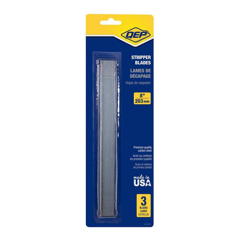 QEP 8 in. Replacement Razor Blade for Adjustable Floor Scraper and Stripper (3-Pack) - 62904Q