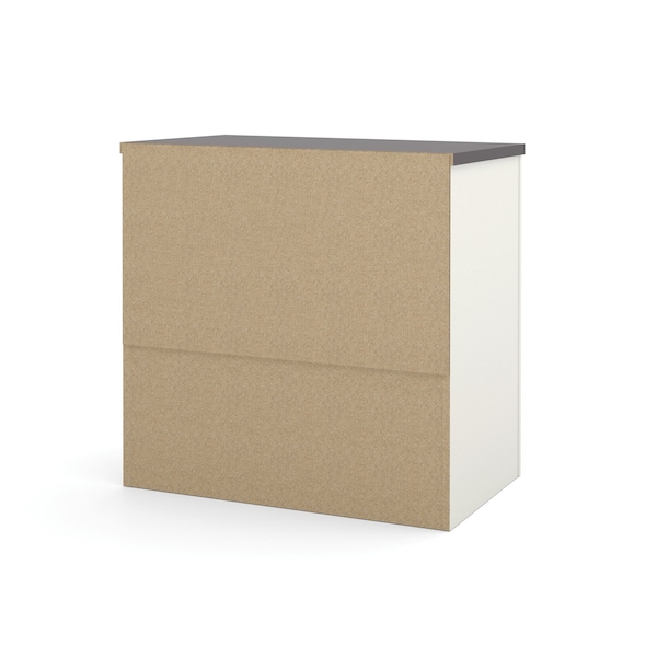Bestar Connexion 31W 30 in Lateral File Cabinet, Slate & Sandstone - 93631-1159