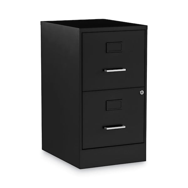 Fine-Line Letter Size 2 Drawers Soho Vertical File Cabinet, Black - FI3194243