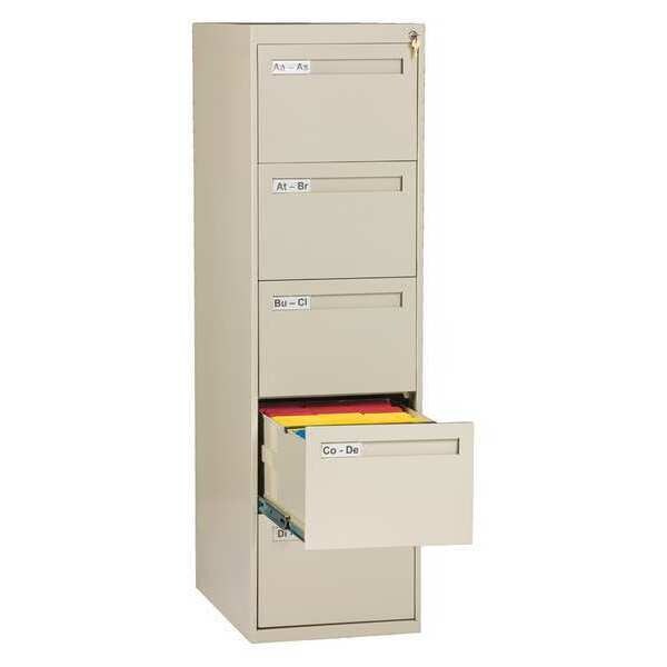 Tennsco 17-15/16" W 5 Drawer Putty, Legal - V285C-MFPY