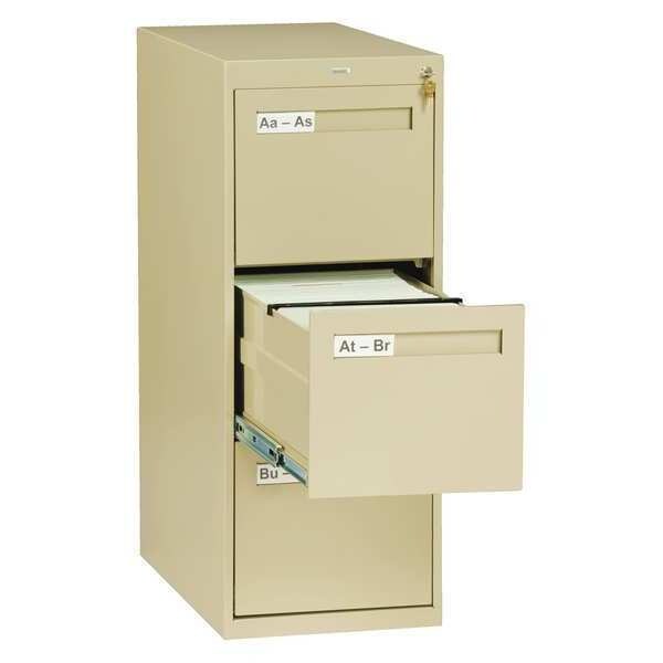 Tennsco 14-15/16" W 3 Drawer Sand, Letter - V283-MFSD