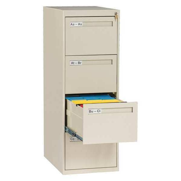 Tennsco 17-15/16" W 4 Drawer Putty, Legal - V284C-MFPY