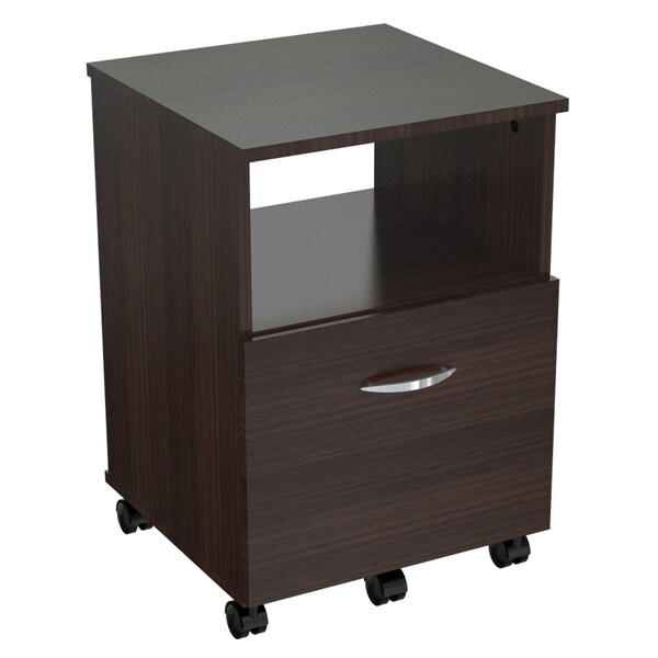 Inval File Cabinet 15.75 in W x 15.75 in D x 22.99 in H in Espresso - AR-1LTR