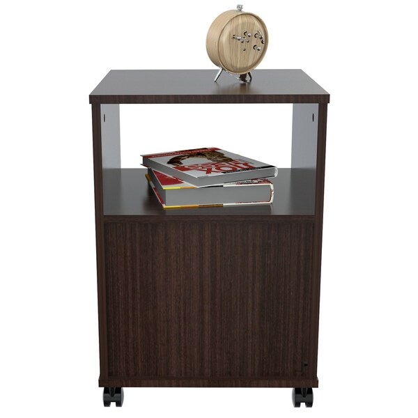 Inval File Cabinet 15.75 in W x 15.75 in D x 22.99 in H in Espresso - AR-1LTR