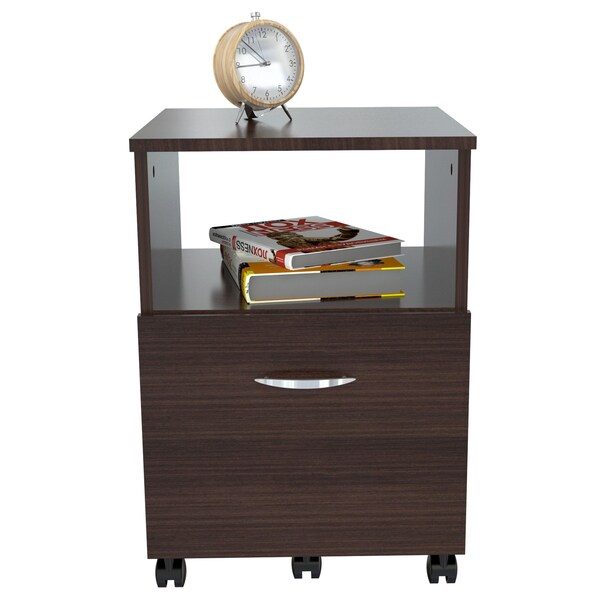 Inval File Cabinet 15.75 in W x 15.75 in D x 22.99 in H in Espresso - AR-1LTR
