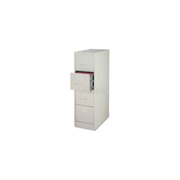 Sp Richards Lorell 4-Drawer Commercial-Grade Vertical File Cabinet, 15"W x 22"D x 52"H, Gray - LLR42295