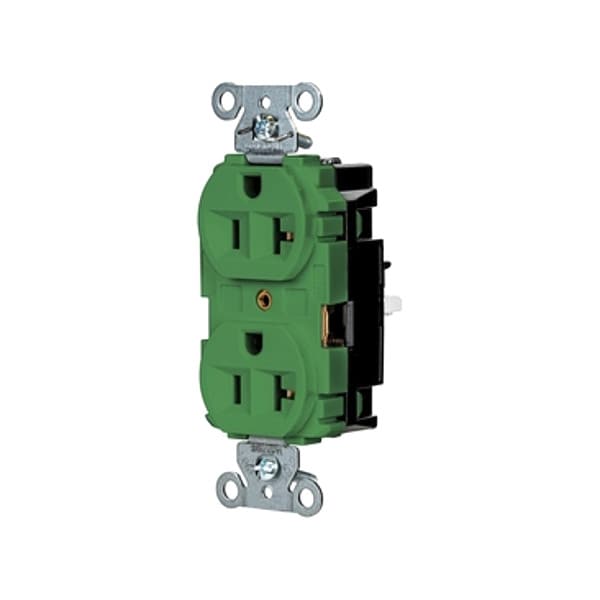 Hubbell Receptacle, 1 hp, 125V AC, NEMA 5-20R - 5362STGN