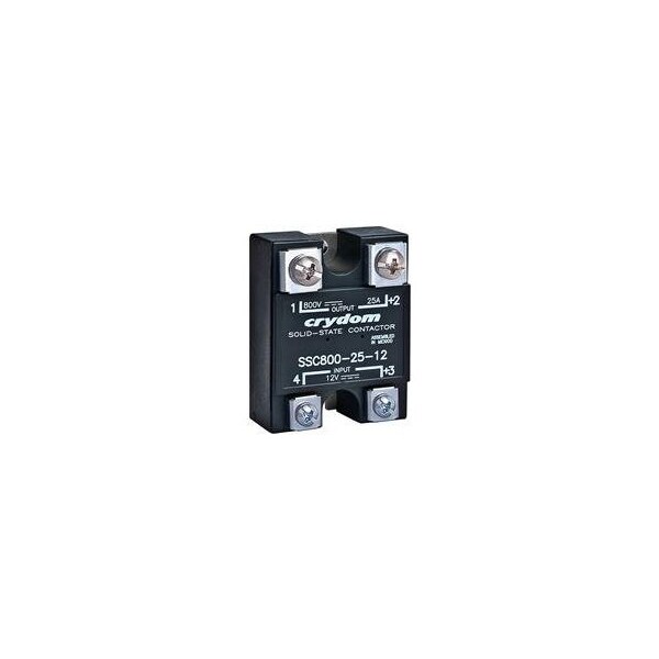 Relevador Crydom Ssr Panel Montaje 800Vdc25A 36Vdc En Igbt Fuera - SSC800-25-36