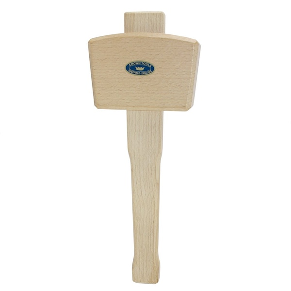 Crown Tools 20 oz 4-1/2 Inch Woodcarvers Mallet - Beechwood - 22206
