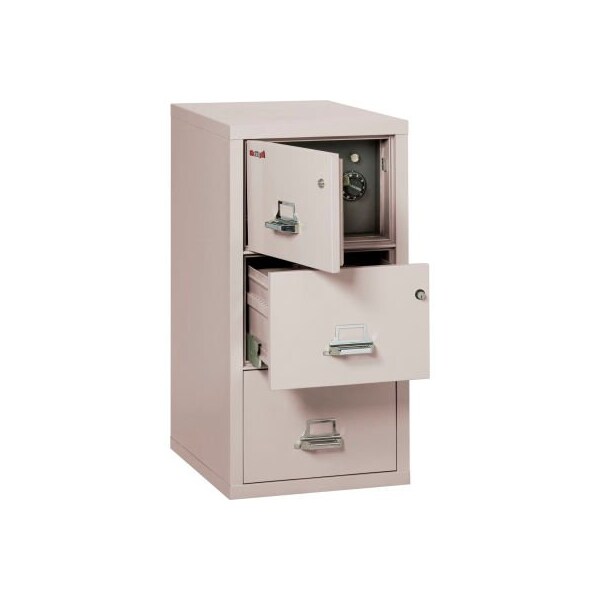 Fire King Fireking Fireproof 3 Drawer Vertical Safe-In-File Legal 20-13/16"Wx31-9/16"Dx40-1/4"H Platinum - 3-2131-CPLSF