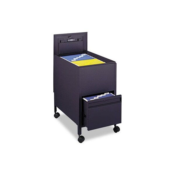 Safco Safco, Locking Mobile Tub File With Drawer, Letter Size, 17w X 26d X 28h, Black - 5364BL