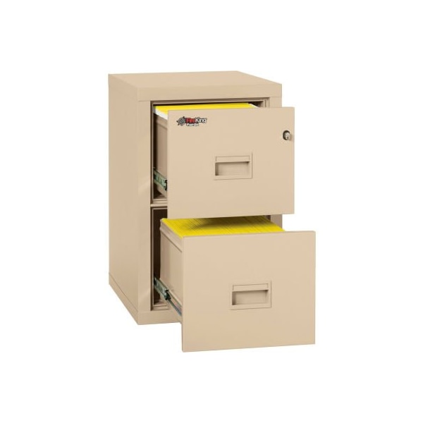 Fire King Fireking Fireproof 2 Drawer Vertical File Cabinet Legal-Letter 17-3/4"Wx22-1/8"Dx27-3/4"H Black - 2R1822-CBL
