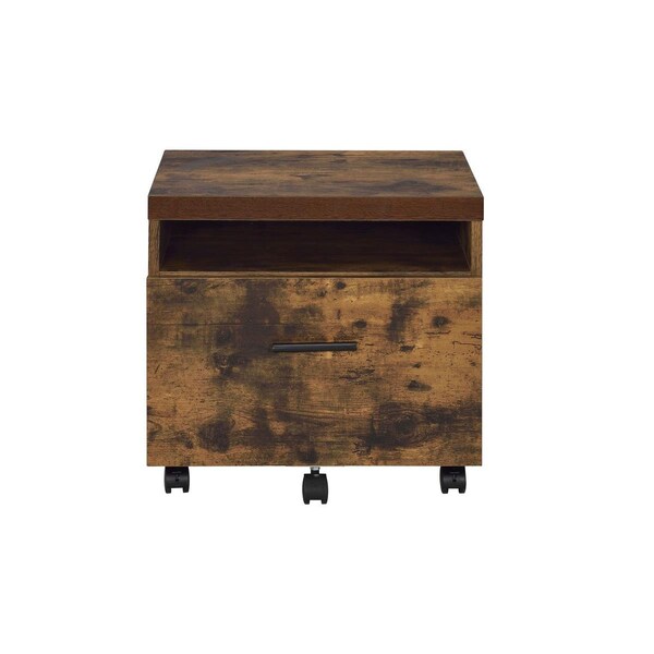 Acme Furniture Industry Bob File Cabinet, Weathered Oak - 92398