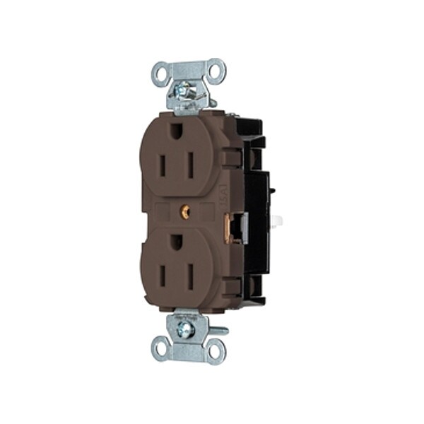 Hubbell Receptacle, 1/2 hp, 125V AC, NEMA 5-15R - 5252ST
