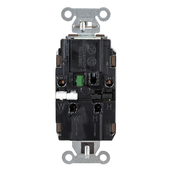 Hubbell Receptacle, 1/2 hp, 125V AC, NEMA 5-15R - 5252ST