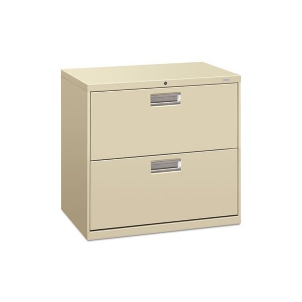 Hon HON, 600 SERIES TWO-DRAWER LATERAL FILE, 30W X 18D X 28H, PUTTY - 672LL