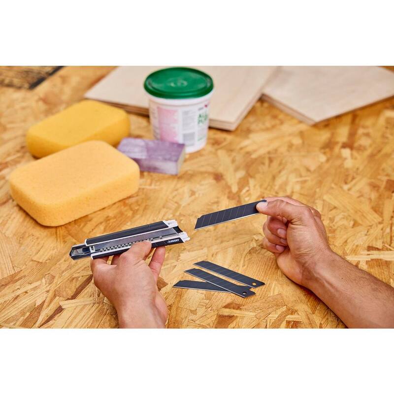 Husky 18 mm Black Steel Snap Blades (10-Pack) - K7B-HUS