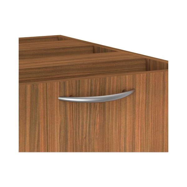 Alera 15.63" W 3 Drawer Box/File Pedestal, Modern Walnut, Legal/Letter - VA532822WA