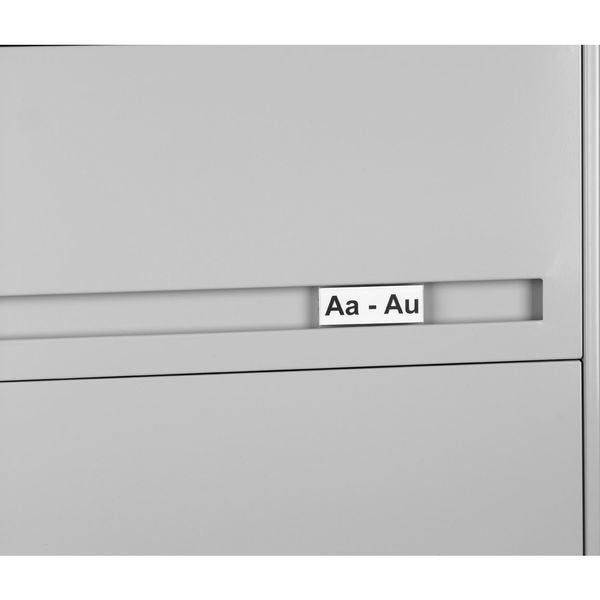 Tennsco 36" W 5 Drawer Lateral File Cabinet, Light Gray, Letter/Legal - FS351LLGY