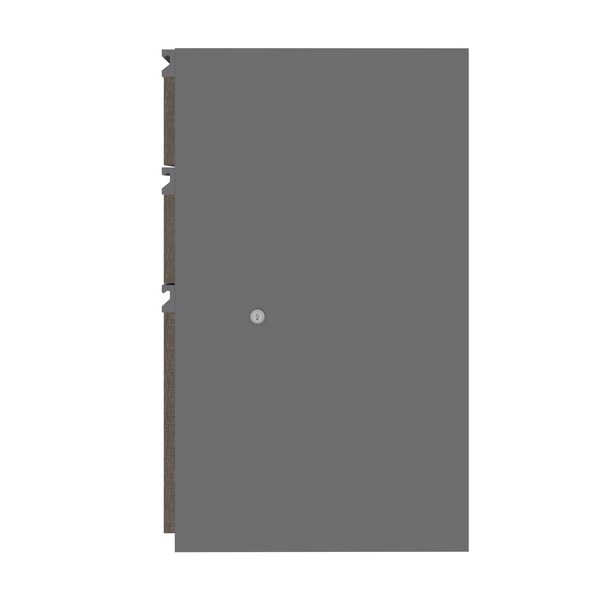Bestar Prestige + 16W Add-On Pedestal, Bark Grey & Slate - 99620-000047