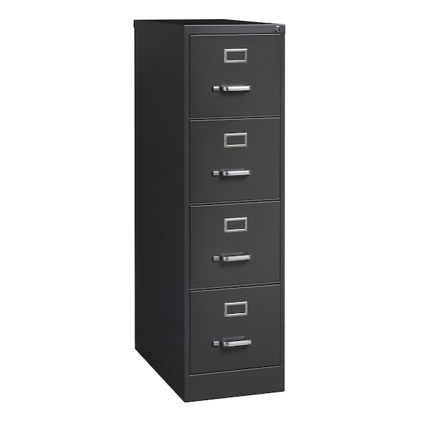 Hirsh 15 in W 4 Drawer Vertical File Cabinet, Charcoal, Letter - 24067