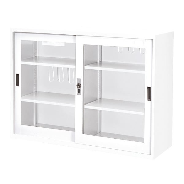 Shuter Storage Cabinet, Glass Doors, 35" - 1010104