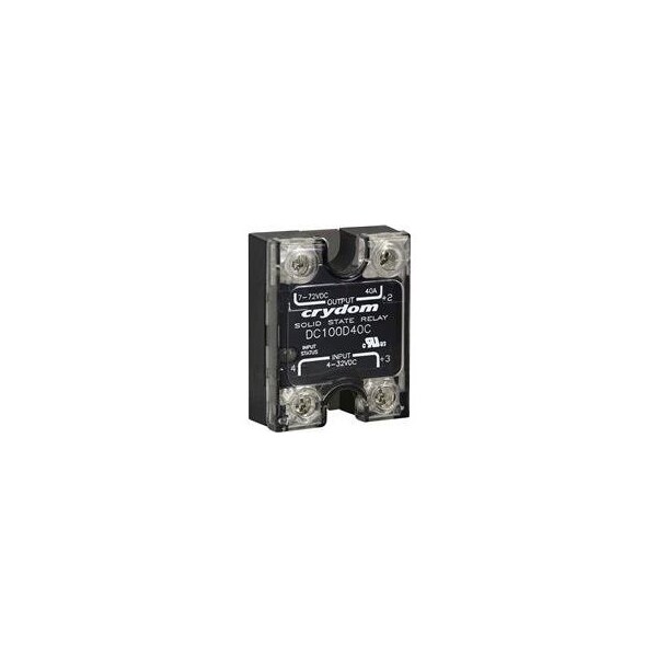 Panel de relé Crydom SSR con montaje en panel IP00 100Vdc10A 90-140Vac In - DC100A10