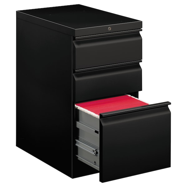 Hon 15 in W 3 Drawer File Cabinets, Black, Letter - H33723R.L.P