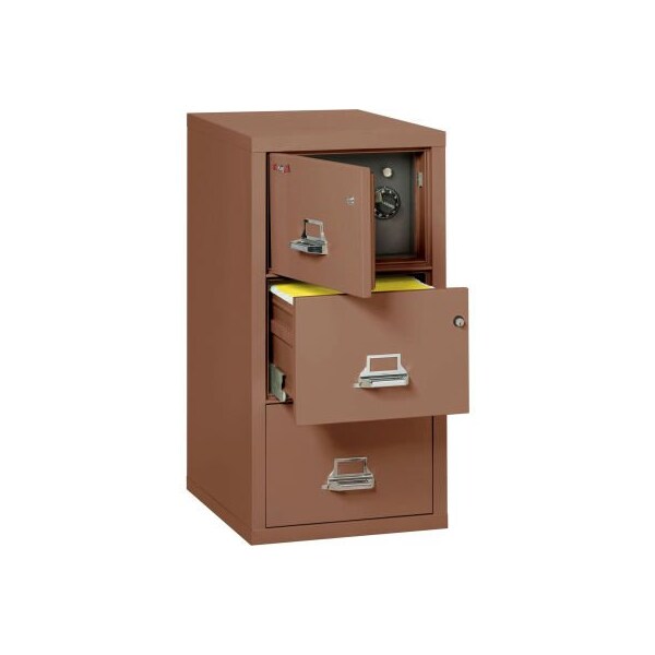 Fire King Fireking Fireproof 3 Drawer Vertical Safe-In-File Legal 20-13/16"Wx31-9/16"Dx40-1/4"H Tan - 3-2131-CTNSF